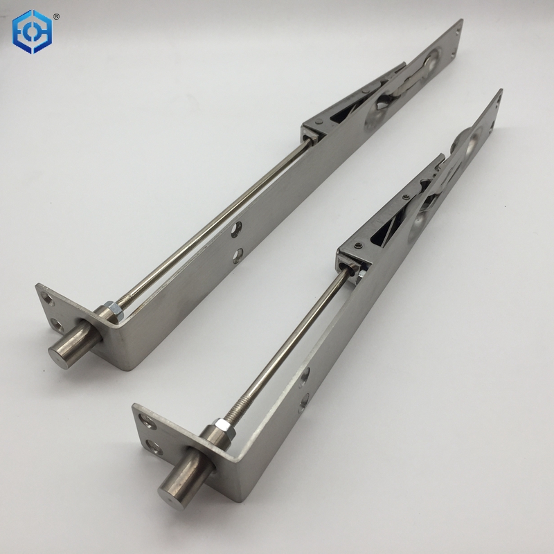 Perno rasante de acción de palanca para puertas francesas de acero inoxidable satinado de 300 x 25 mm