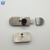 Hardware de partición de inodoro de acero inoxidable 316, indicador de pestillo deslizante, bloqueo de giro de pulgar