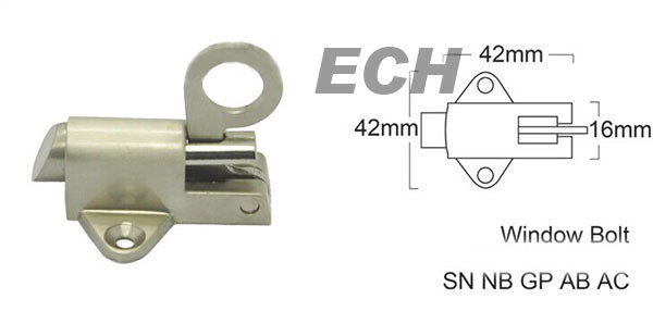 Perno de ventana de la aleaci&oacute;n del cinc de la calidad de la altura de proveedor Hight de China (DBE035)