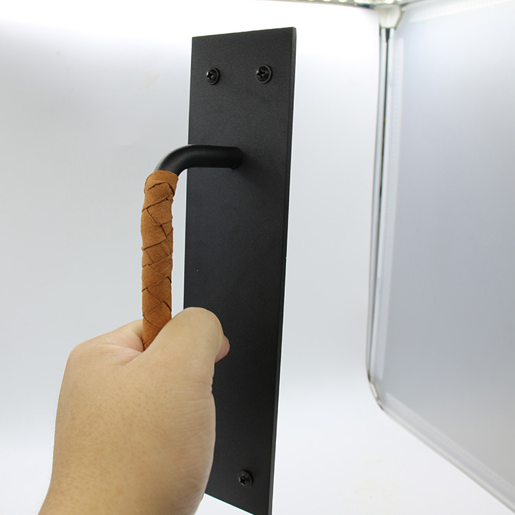 manija de cuero para puerta de granero