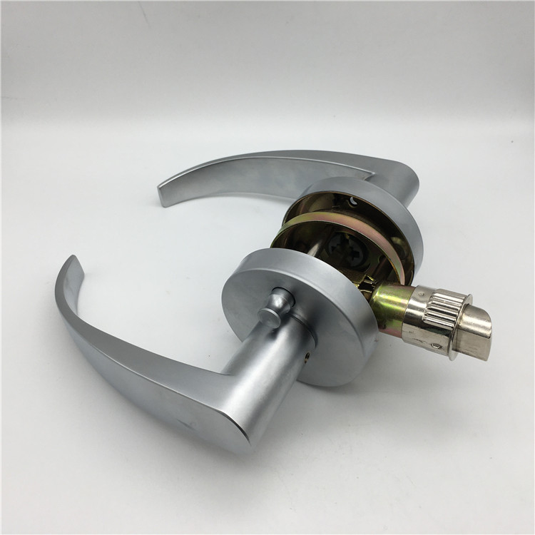 Manija de puerta de palanca s&oacute;lida de aleaci&oacute;n de zinc