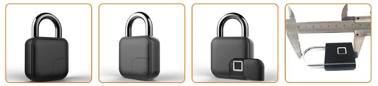 Travel Cadlock Security Anti-ladrón impermeable sin llave eléctrica huella digital Smart Candlock