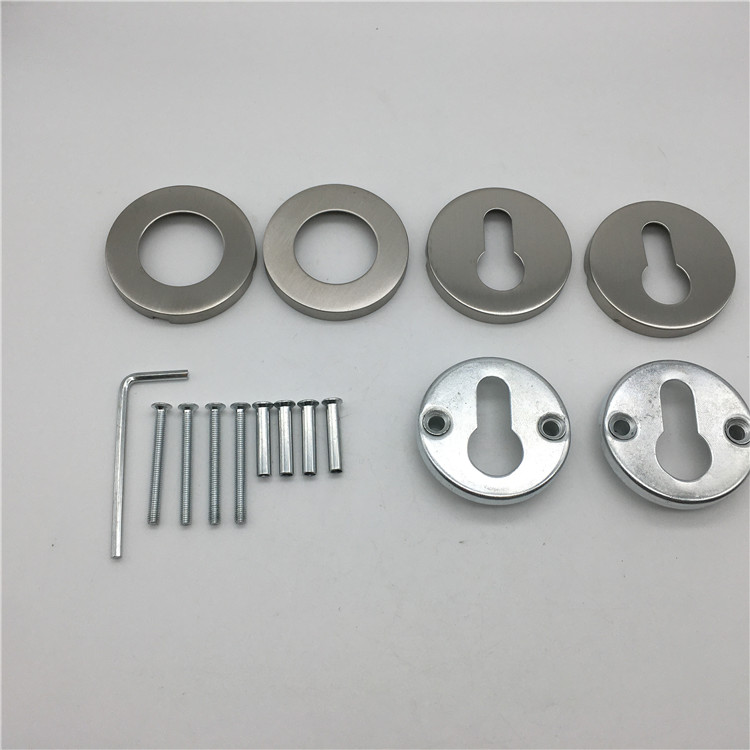 Par de manijas de puerta acero inoxidable satinado