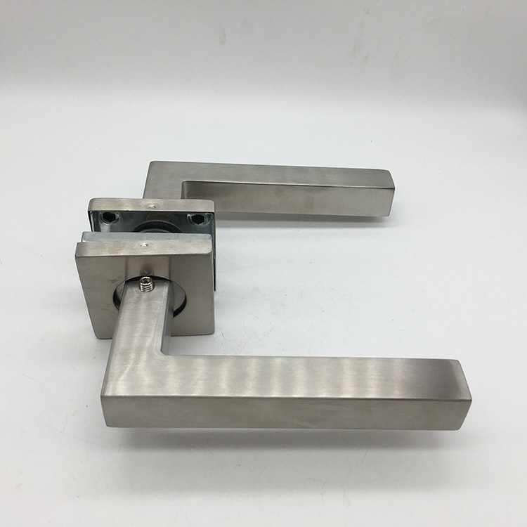 Manijas de puerta de rosa cuadrada