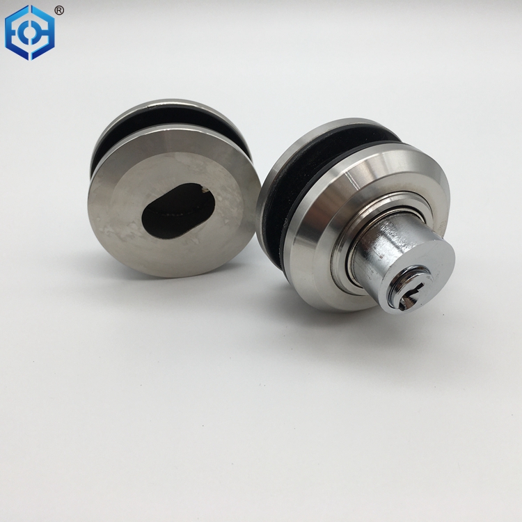 cerradura inferior para puerta de vidrio