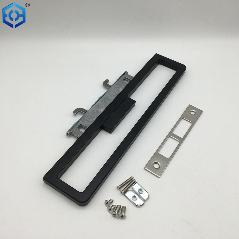 Puerta corredera de aluminio extremadamente estrecho puerta de aluminio un solo vidrio de vidrio doble de vidrio de gama alta de gancho de gancho de doble muñeca de muñeca de muñeca