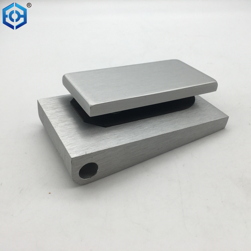 Bisagra de puertas de vidrio de aluminio plateado para puertas de vidrio espesor de vidrio 10 mm