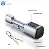 Smart Electronic Door Lock Cylinder Core Huellae TT App Keys IC Tarjeta IC Desbloqueo