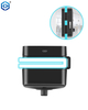 Smart Glass Door Lock Bluetooth Wifi Contraseña de huellas digitales de huellas digitales