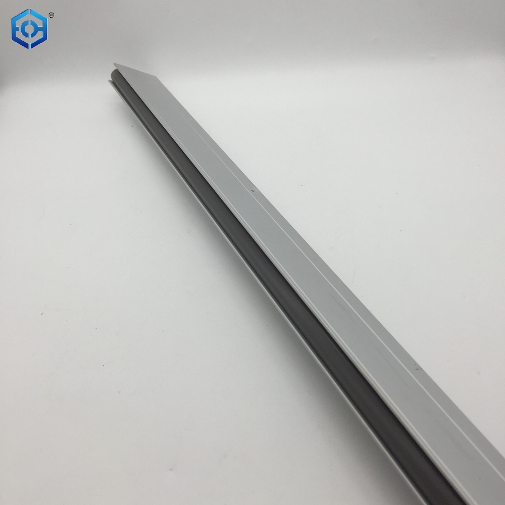 Sello inferior de puerta automático de aluminio montado en superficie, 36" de largo, sello debajo de la puerta con doble sello de neopreno 