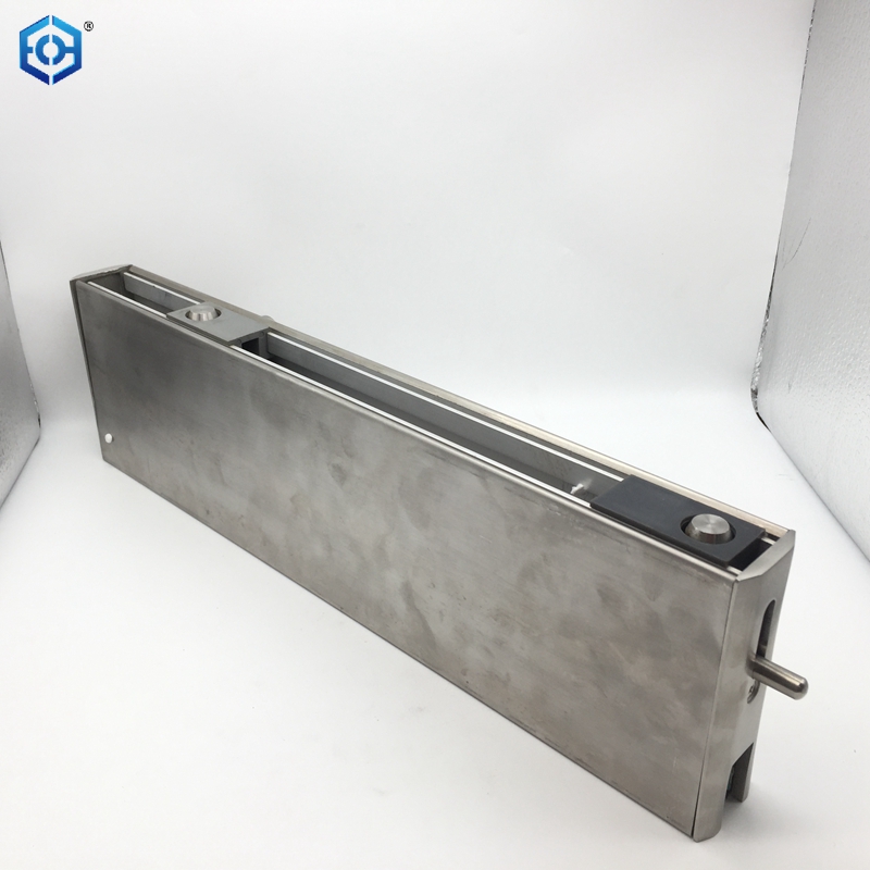 Puerta plegable de vidrio sin marco, puerta de pantalla bi plegable usada comercial, más vendida