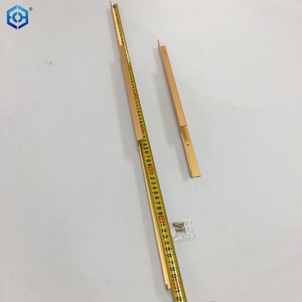 La manija de aluminio de encargo del tirón del tirador de puerta sacó la manija de aluminio del gabinete de los tirones del cajón