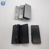 Bisagra de pivote de vidrio de aluminio cromado para vidrio de vidrio interior de vidrio a la pared