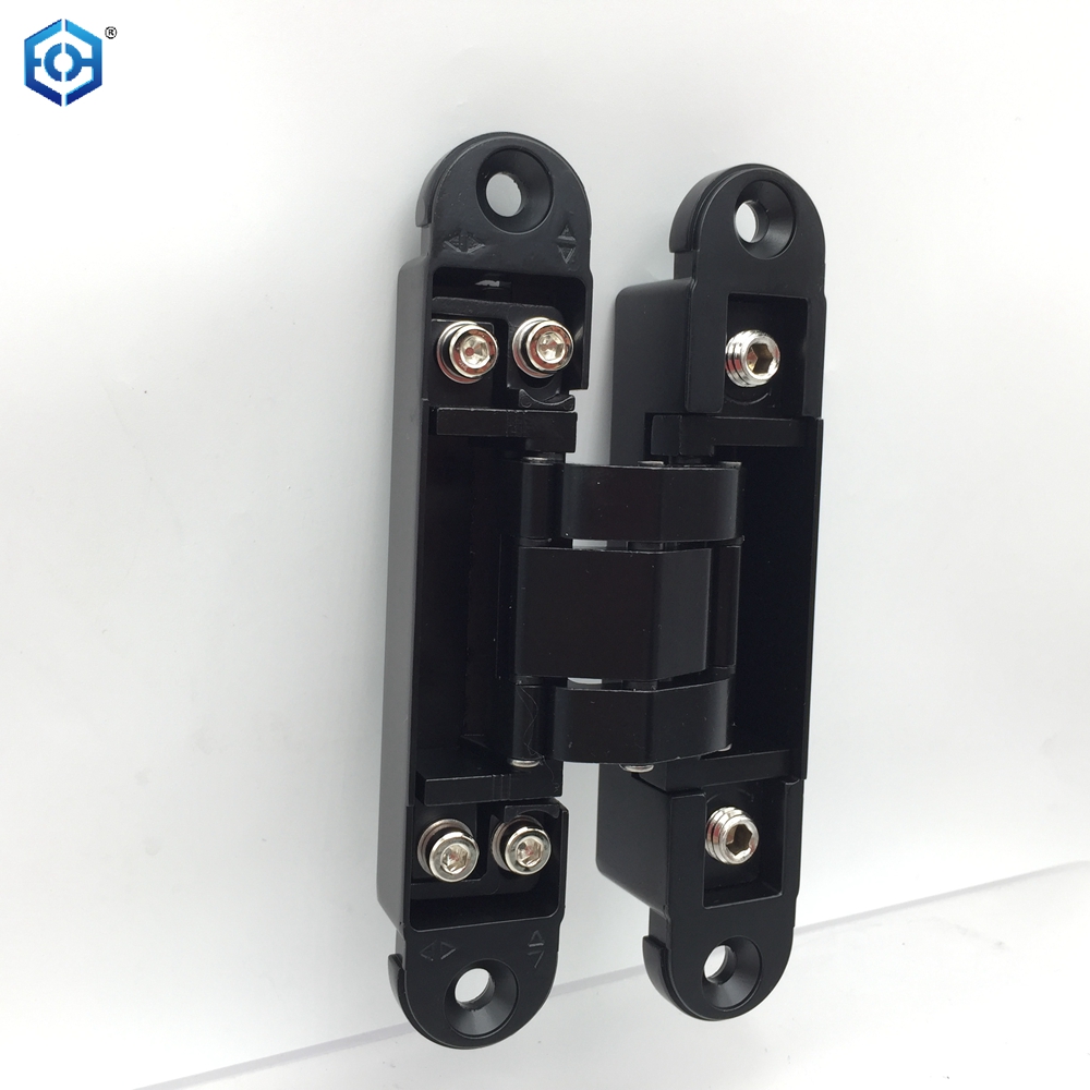 Bisagra oculta de aleación de zinc oculta ajustable invisible estilo italiano alemán 3D para puerta batiente de madera 35 kg
