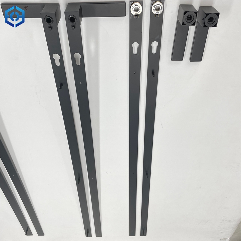 manijas largas de las puertas de placa trasera