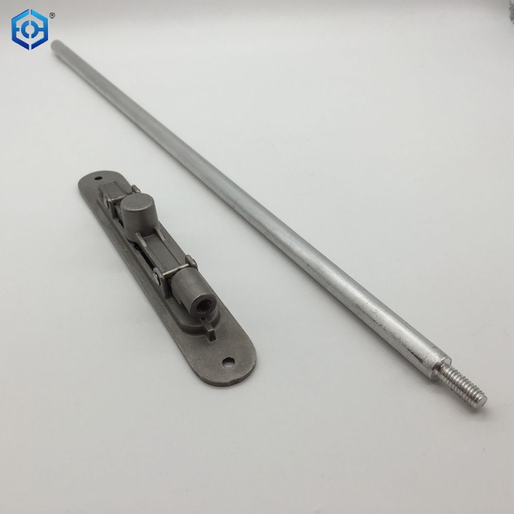 Cerradura de perno deslizante resistente oculta de acero inoxidable plateado con varilla de aluminio