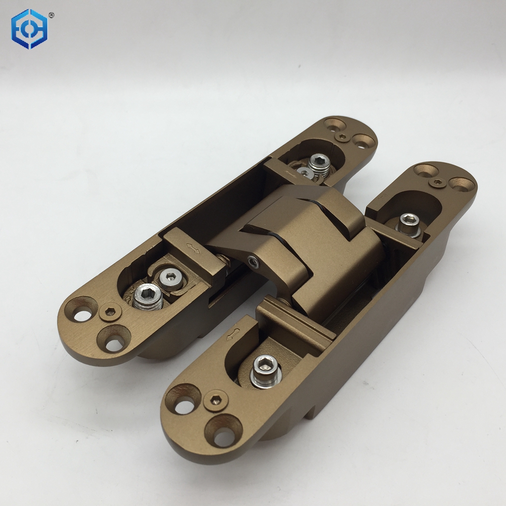 Bisagra de puerta oculta oculta ajustable de acero inoxidable 3D de CA de 120 kg