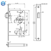 EN12209 EN1634 Fireproof acero inoxidable CE Passage Mortise Lock