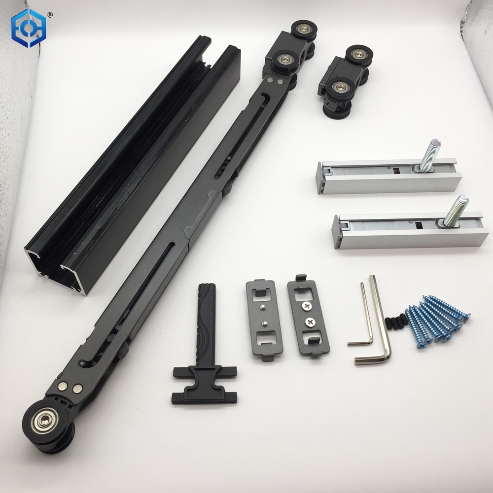 Rodillo de puerta corrediza resistente de cierre suave de metal y plástico para puerta de madera de 60 a 120 kg
