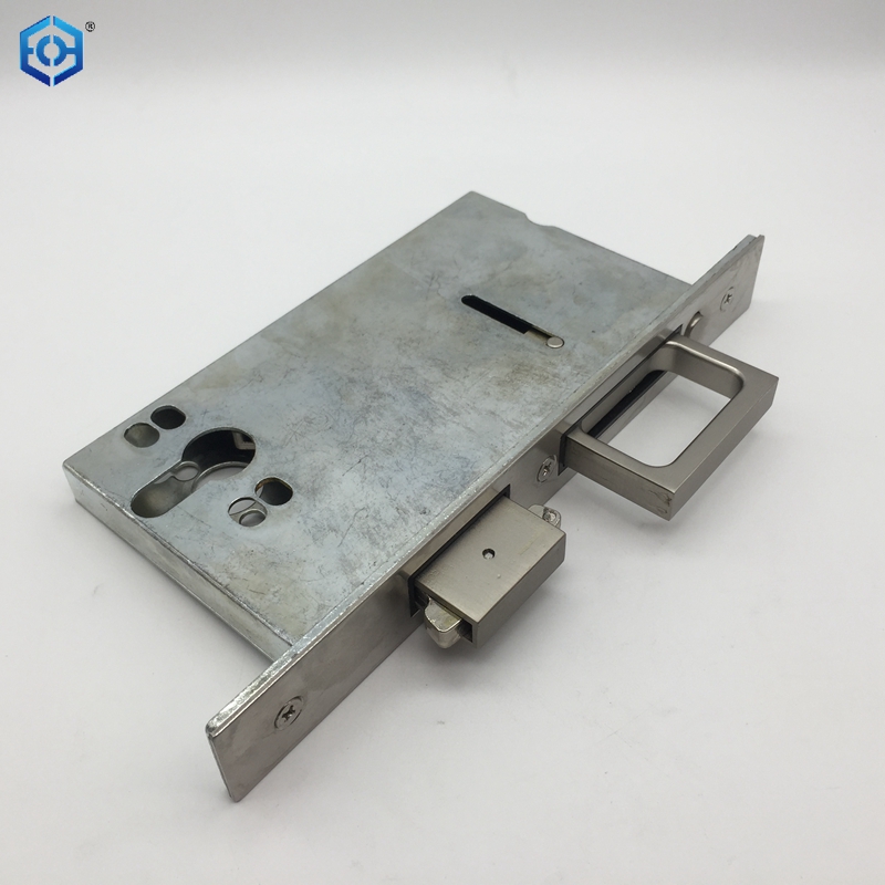 Cerradura de embutir empotrada para puerta corrediza, tirador de borde de puerta empotrada con interruptor de rebote automático