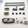 Kit de riel deslizante deslizante para puerta de madera oculta con capacidad de carga de 80kg