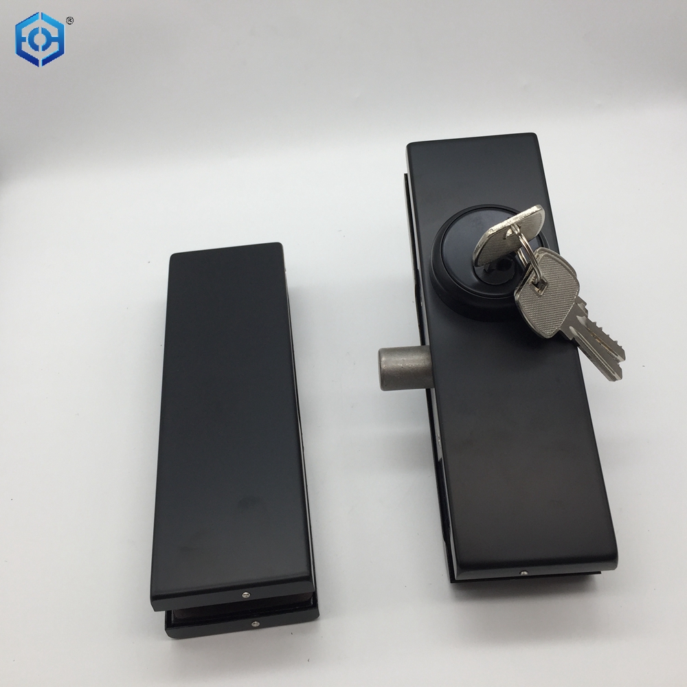 Accesorio de parche de bloqueo inferior de acero inoxidable para vidrio de 3/4"