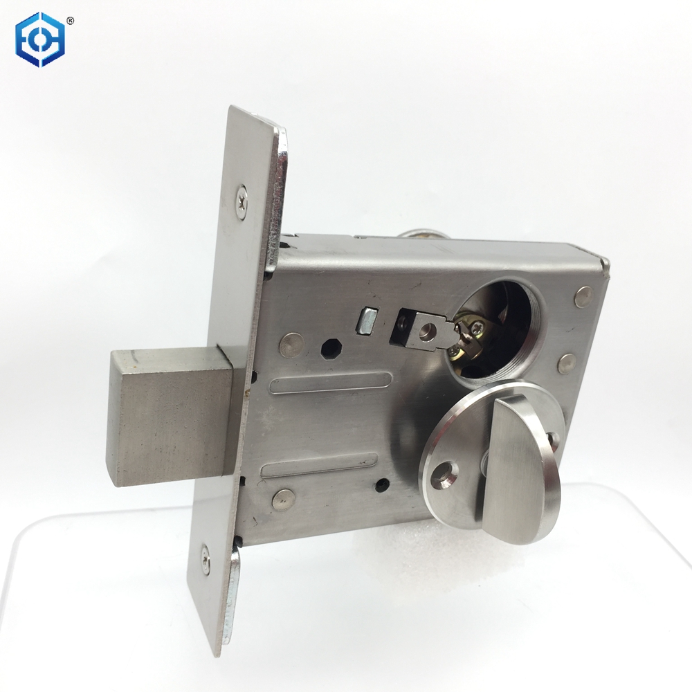La cerradura de puerta de embutir ANSI de acero inoxidable estilo americano cumple con los estándares ANSI/BHMA A156.36