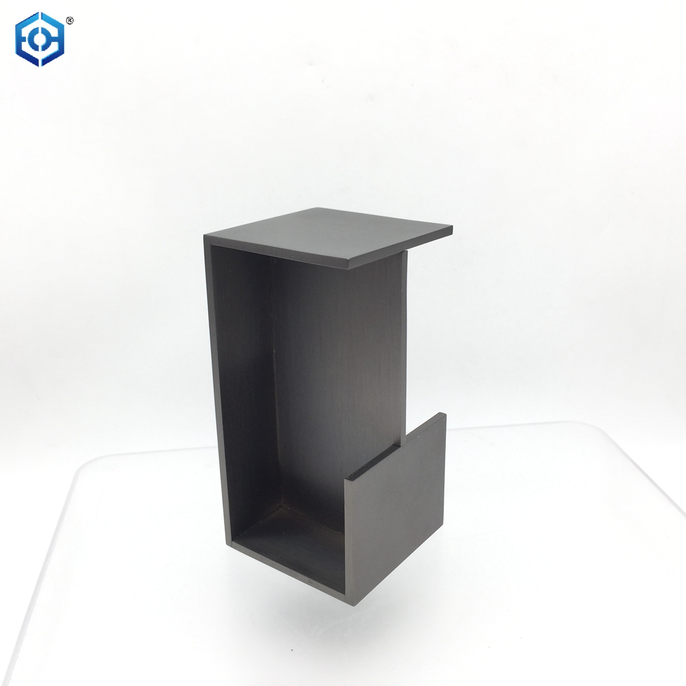 Tirador de puerta empotrada de acero inoxidable negro arma deslizante y manija de puerta empotrada