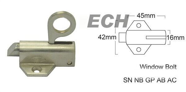 Perno de ventana de la aleaci&oacute;n del cinc de la calidad de la altura de proveedor Hight de China (DBE035)