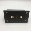 Bisagra de baño de color negro con acabado satinado de lujo de acero inoxidable Bisagra de vidrio para puerta de ducha de vidrio de pared