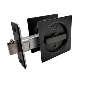 Pestillo de bolsillo de privacidad de puerta interior de acero inoxidable negro Pestillo de cerradura de puerta de bronce engrasado