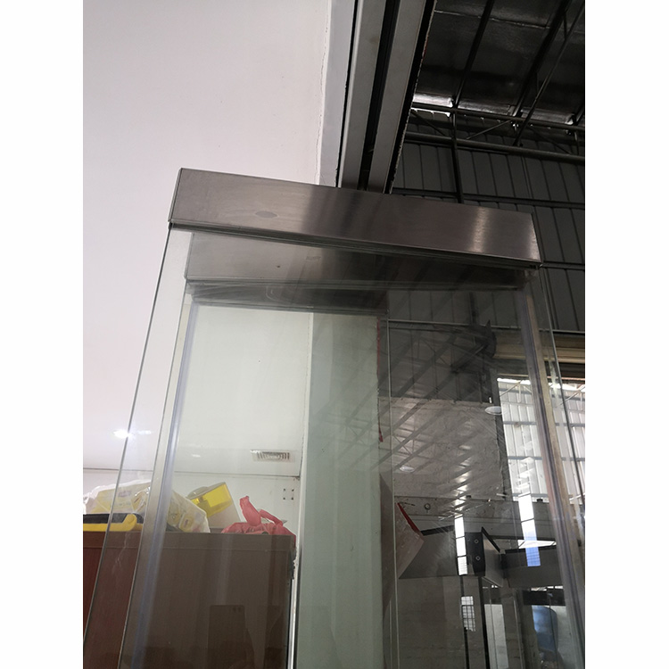 Puerta plegable corrediza de vidrio interior de diseño simple con vidrio templado de 12 mm