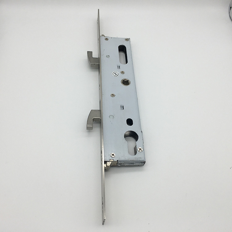 Cerradura de embutir de puerta corredera de doble gancho de acero inoxidable para puerta de marco de aluminio