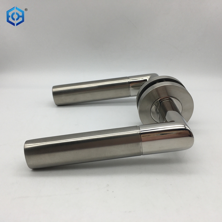 Manija de palanca de puerta de tubo ovalado de acero inoxidable PSS y SSS