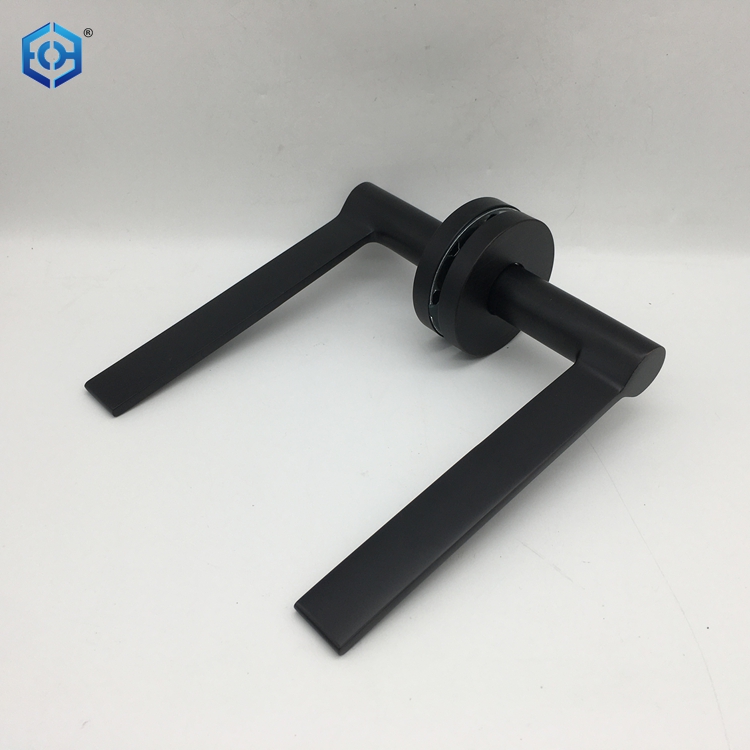 SSS o mango de puerta de pestillo recto de acero inoxidable negro (l) 137 mm