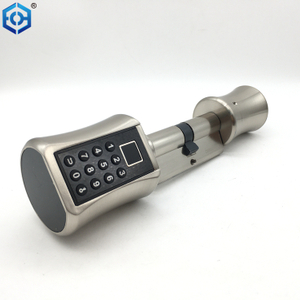 Teclado de huellas digitales de cilindro de bloqueo inteligente adecuado para la mayoría de las cerraduras de la UE Puerto USB DIY AGUA AGUA PRUEBA