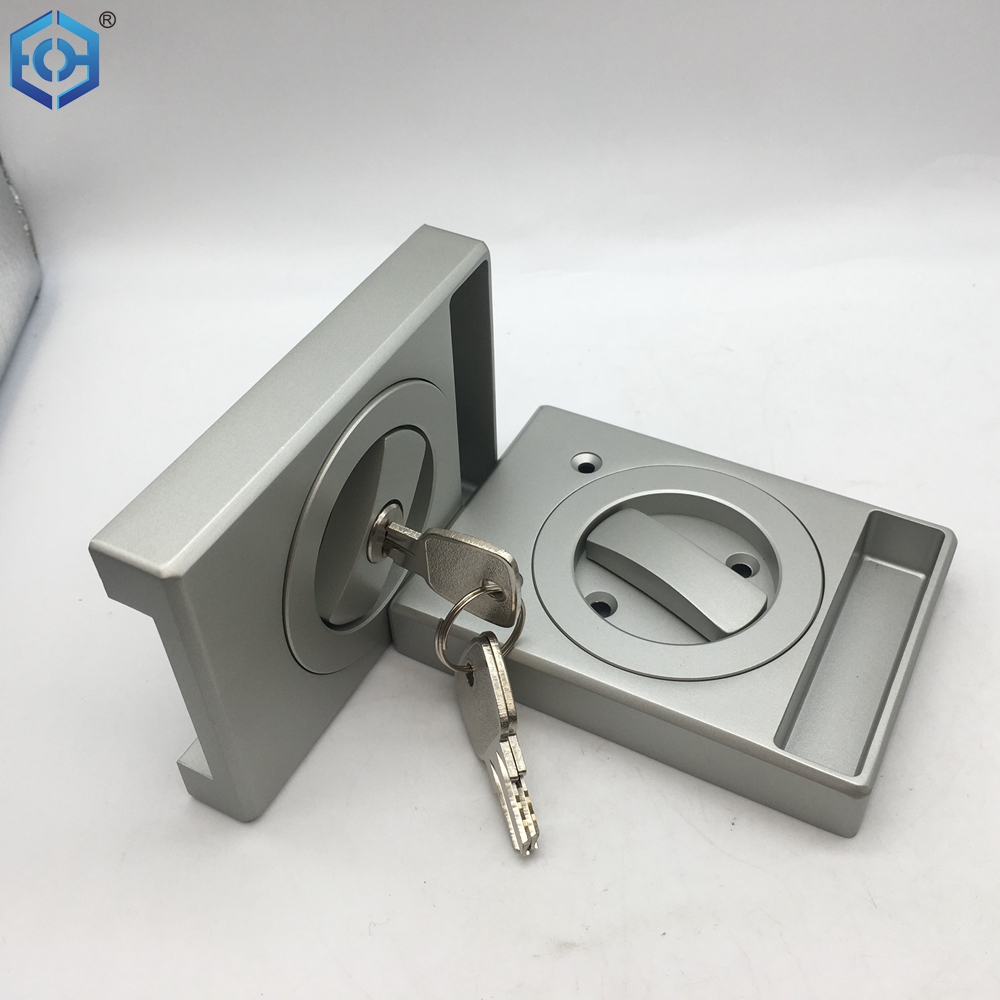 cerradura de la puerta de vidrio del gabinete