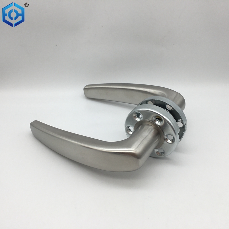 manijas de puerta de acero inoxidable con cerradura