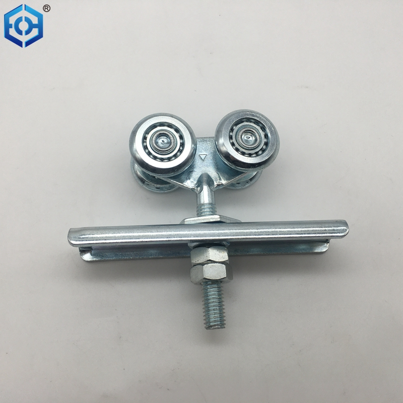Hardware de rolleros de puerta de servicio pesado de acero inoxidable galvanizado 55 mm de 55 mm