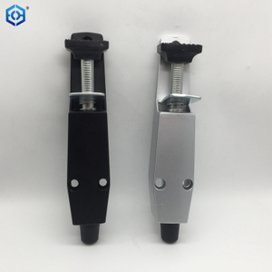 Tope de puerta reductor con resorte resistente plateado y negro