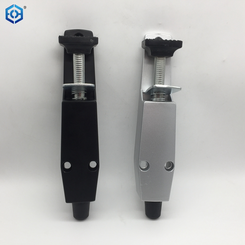 Tope de puerta reductor con resorte resistente plateado y negro