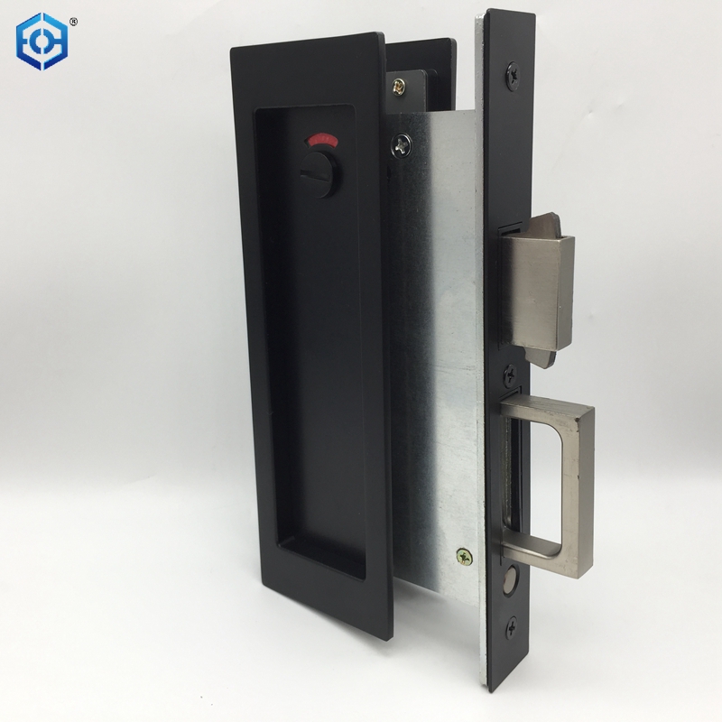 Hardware de la puerta de bolsillo con cerradura