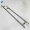 Tirador de escalera con cerradura de diseño, de acero inoxidable cepillado, 52-7/8" 