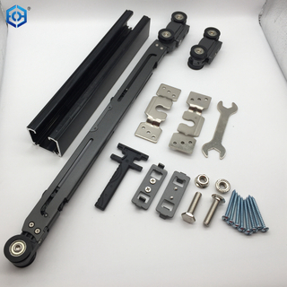 Rodillo de puerta corrediza resistente de cierre suave de metal y plástico para puerta de madera de 60 a 120 kg
