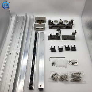 Kit de riel deslizante deslizante para puerta de madera oculta con capacidad de carga de 80kg