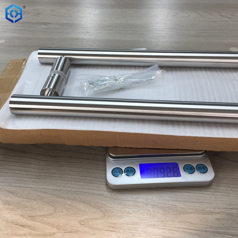 manijas de puerta de ducha de vidrio n&iacute;quel pulido