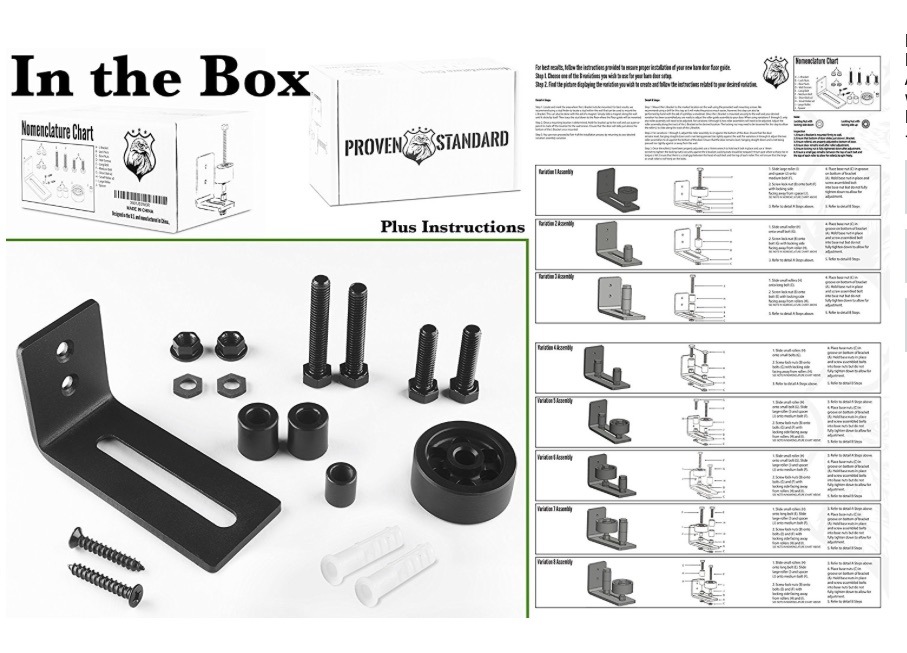 Gu&iacute;a de la puerta de la puerta del granero Rodillo de permanencia