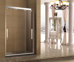 Nuevo diseño deslizante en negrita de baño de la puerta con accesorios de acero inoxidable