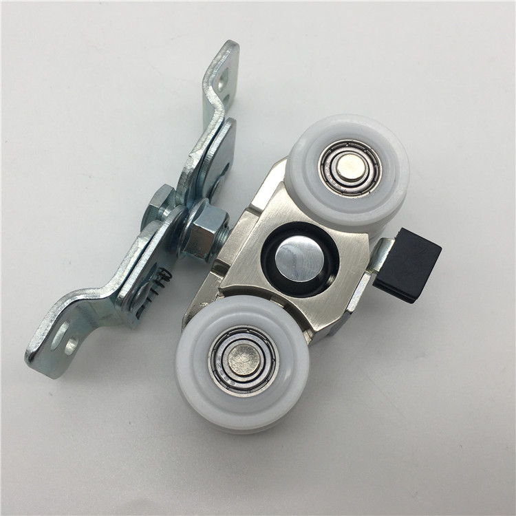 Sistema de rodillos para puertas correderas para puertas de madera