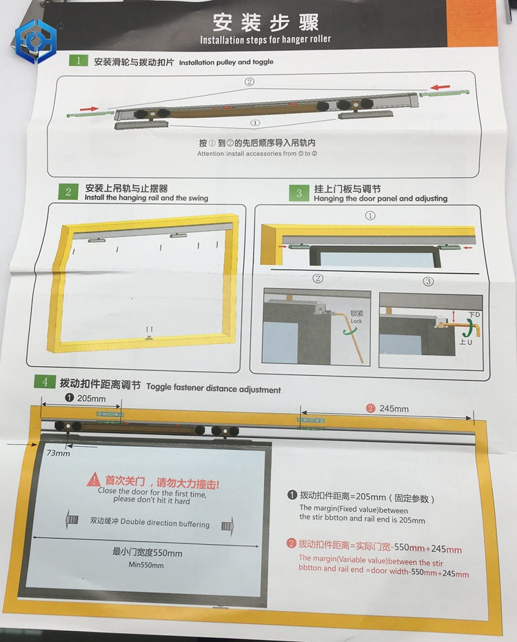 rodillos superiores para puerta corredera